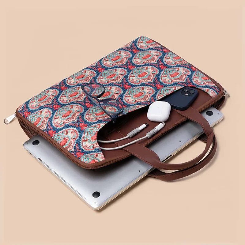 Kovil Blue L-Zippered Laptop Sleeve