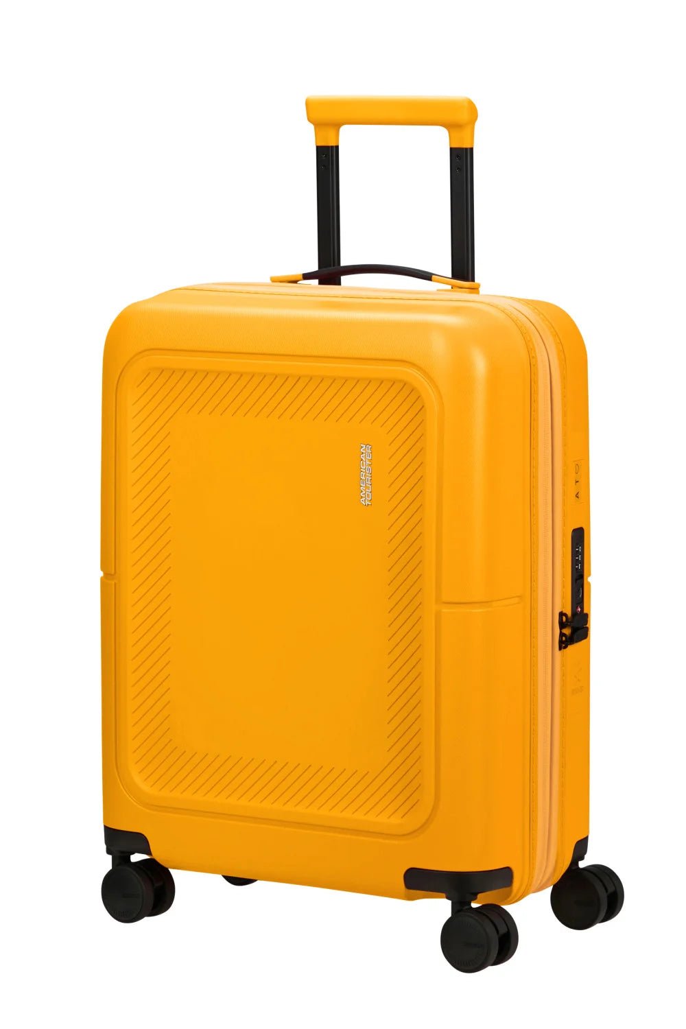 American Tourister Dashpop 55cm Cabin Spinner - Expandable | Golden Yellow