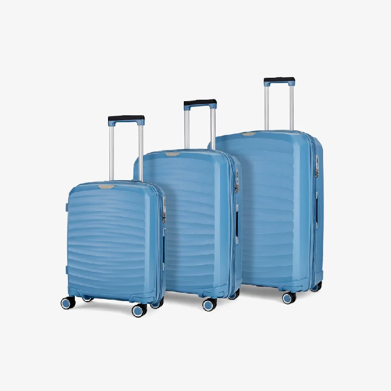 Sunwave Expandable Hardshell 3pc Set - Pastel Blue