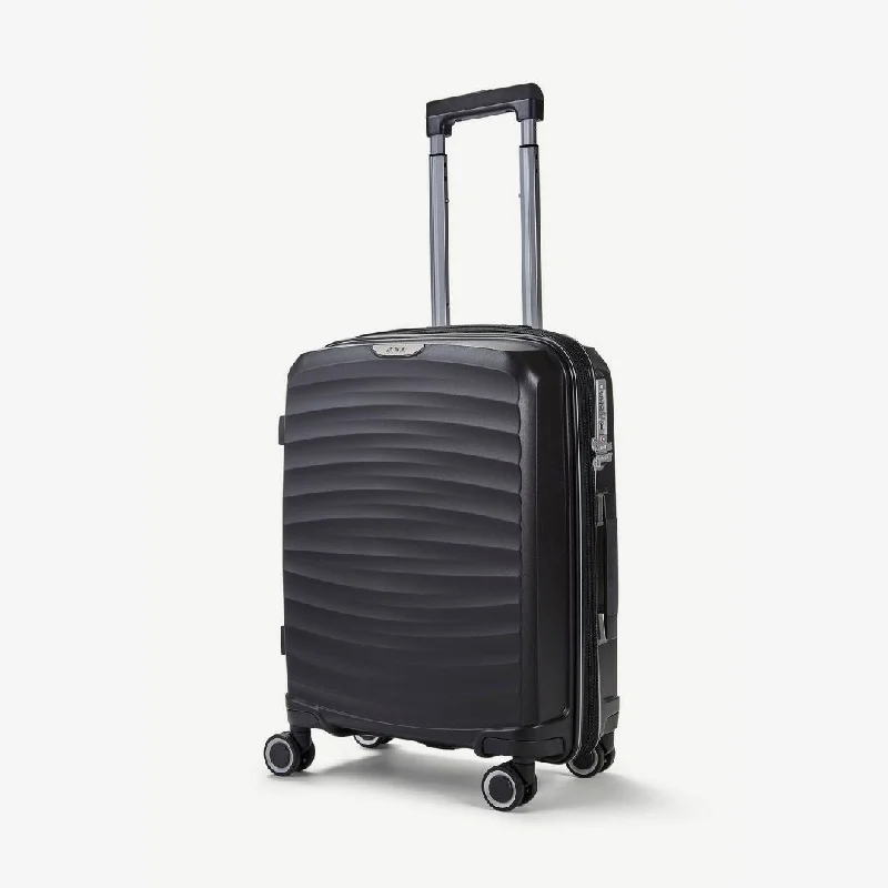 Sunwave Expandable Hardshell Cabin Suitcase 54cm - Black