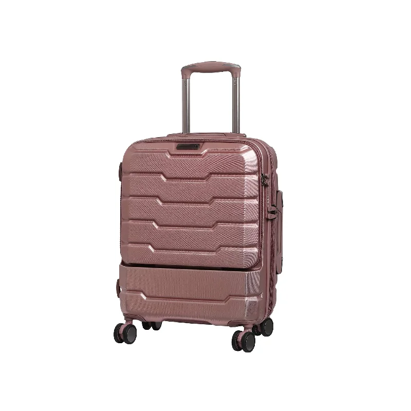 it luggage 21" Prosperous Hardside Expandable Carry-on with TSA Lock, Metallic Pink