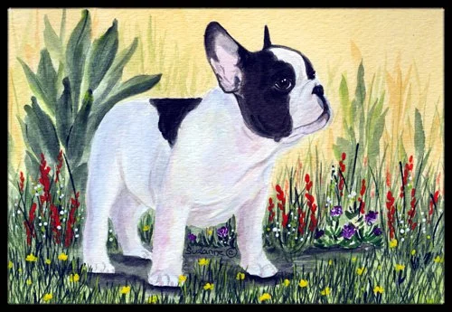 Caroline'S Treasures Ss8109Jmat French Bulldog Indoor Or Outdoor Doormat, 24" X 36", Multicolor