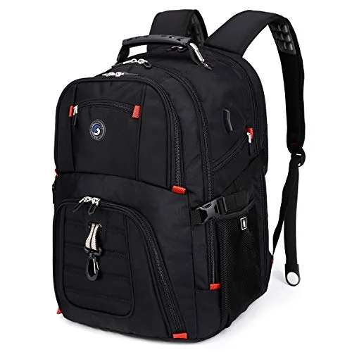 Extra Large 50L Travel Laptop Backpack with USB Charging Port Fit 17 Inch Laptops for Men Women