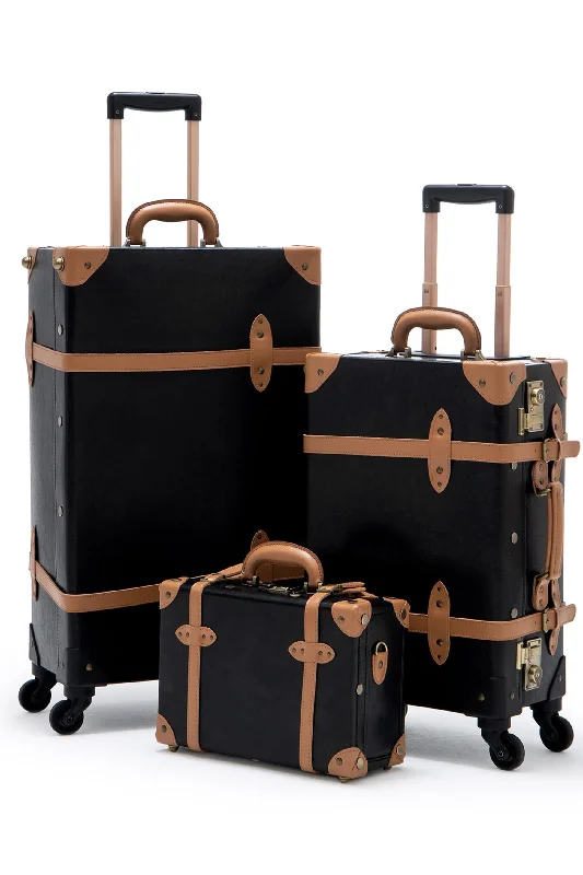 Minimalism 3 Pieces Luggage Set - Black's