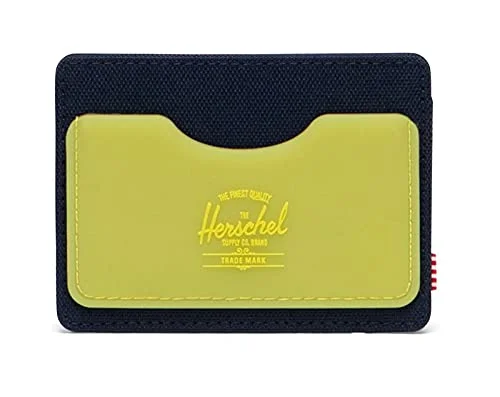 Herschel Charlie Rubber RFID, Peacoat/Cyber Yellow