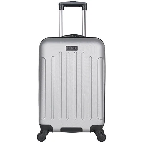 Heritage Travelware Lincoln Park 20" Hardside 4-Wheel Spinner Carry-on Luggage, Light Silver