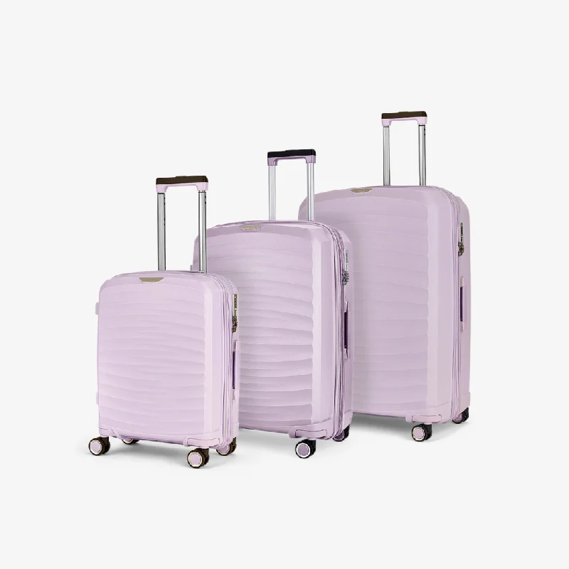 Sunwave Expandable Hardshell 3pc Set - Lilac