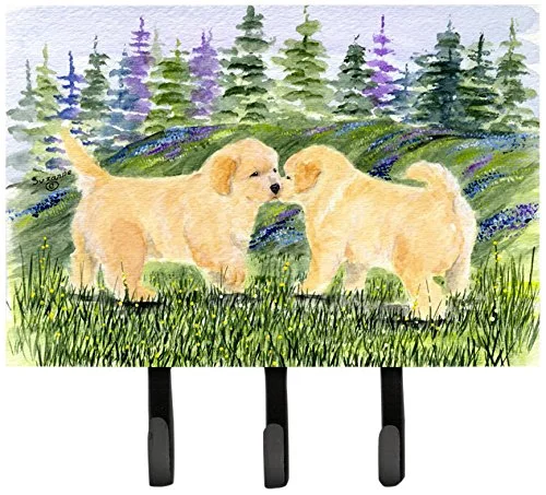 Caroline'S Treasures Ss8102Th68 Golden Retriever Leash Holder Or Key Hook, Large, Multicolor