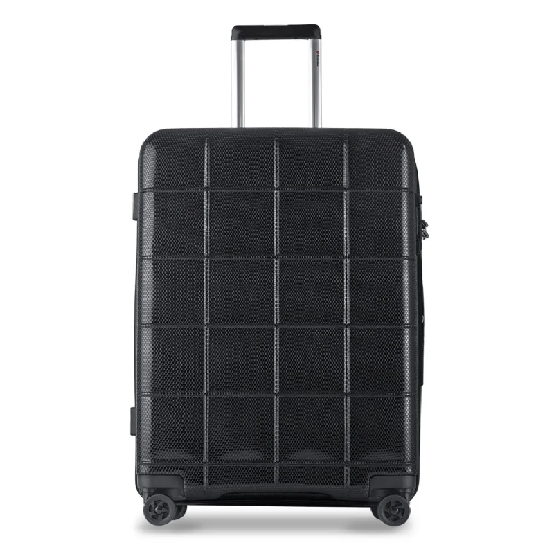 Echolac Square Pro 24" Medium Upright Luggage with Super Silent Spinner Wheels