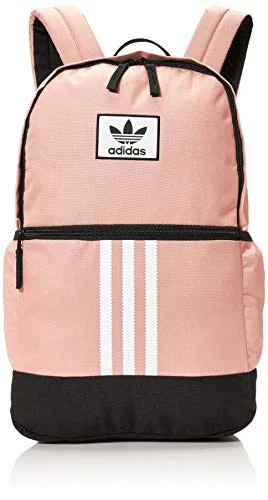 adidas Originals Stacked Trefoil Backpack, Pink/Trace Pink/Black, One Size