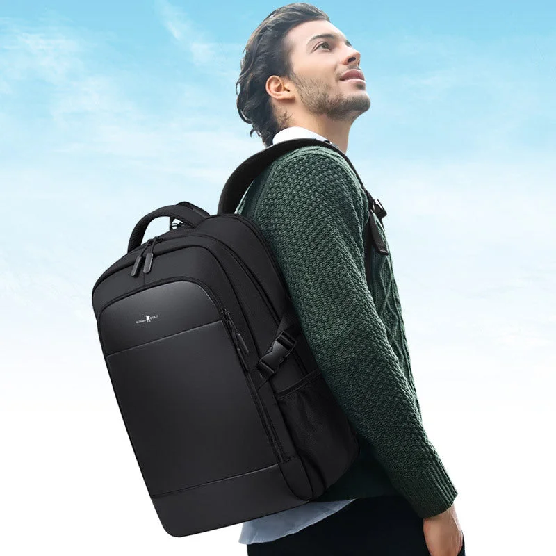 Emperor Paul backpack male 2021 new shoulder bag male business travel large capacity backpack multi-function computer bag