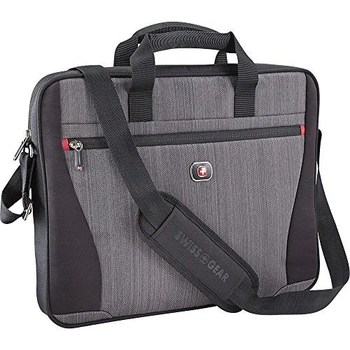 Swissgear - Structure 17" Laptop Case - Gray Heather/Black