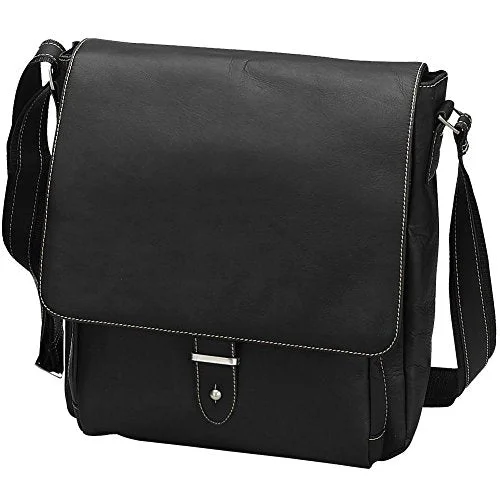 Bellino Columbia Vertical Laptop Messenger, Black