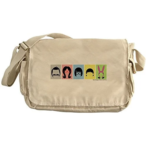 Cafepress - Bob'S Burgers Silhouettes - Unique Messenger Bag, Canvas Courier Bag