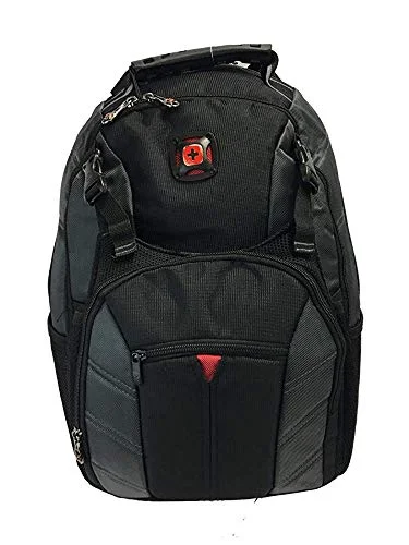 Swiss Gear Sherpa 16 Nylon Backpack - Black/Grey