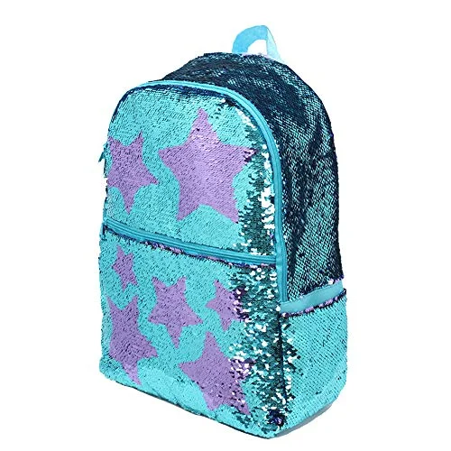 Sequin School Backpack for Girls Boys Kids Cute Kindergarten Elementary Book Bag Bookbag Glitter Sparkly Back Pack