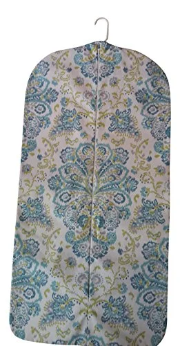 Carry It Well Women'S Hanging Garment Bag Turquoise And Green Medallion