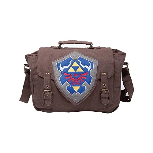 Nintendo - Legend Of Zelda Hylian Shield Messenger Bag | Brown