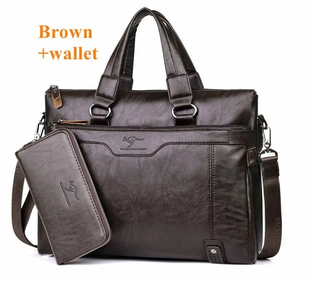 brown with wallet