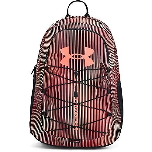 Under Armour Adult Hustle Sport Backpack , Black (004)/Brilliance , One Size Fits All