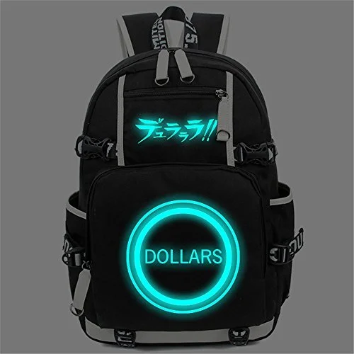 Siawasey Anime Durarara!! Cosplay Luminous Bookbag Backpack Shoulder Bag School Bag